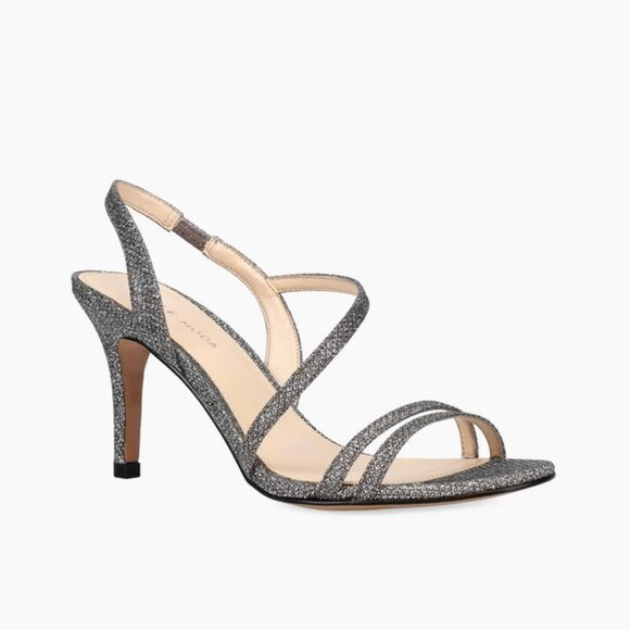 Pelle Moda Pewter Metallic Rooni Slingback Sandal - Picture 1 of 3